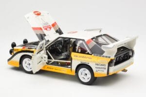 Audi Sport Quattro S1 #5 W. Rohrl / C. Geistdorfer Rally Sanremo Winner 1985 AUTOart 1:18 88503 Komposit — Bild 5 von 8