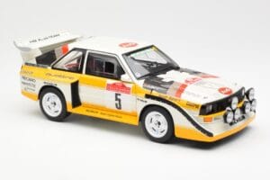 Audi Sport Quattro S1 #5 W. Rohrl / C. Geistdorfer Rally Sanremo Winner 1985 AUTOart 1:18 88503 Komposit — Bild 6 von 8