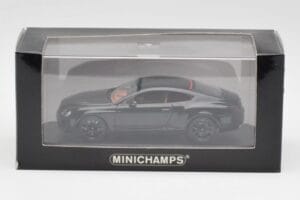 Bentley Continental GT Schwarz Mit Schwarzen Felgen Minichamps 1:43 BENTLEY002 Metall — Bild 4 von 4