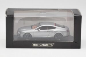Bentley Continental GT Grau Mit Schwarzen Felgen Minichamps 1:43 BENTLEY001 Metall — Bild 4 von 4