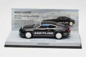 Bentley Continental GT World Record Car on Ice Schwarz Minichamps 1:43 436139026-O Metall
