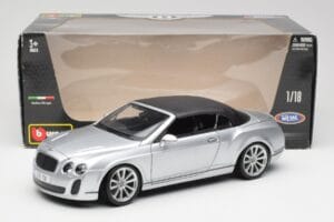 Bentley Continental Supersports Cabriolet 1. Generation Silber Bburago 1:18 18-11037S Metall — Bild 8 von 8
