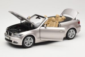 BMW 1 Series E88 Cabriolet Mineral Silver Metallic Kyosho 1:18 80430427020 Metall — Bild 2 von 8
