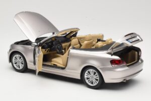 BMW 1 Series E88 Cabriolet Mineral Silver Metallic Kyosho 1:18 80430427020 Metall — Bild 5 von 8