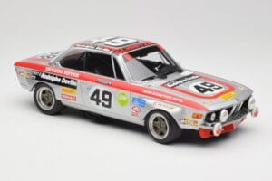 BMW 2800 CS E9 #49 Team Schnitzer G. Herzog / H. Heyer 24 Hours of Spa 1972 Minichamps 1:18 155722749 Metall — Bild 4 von 6