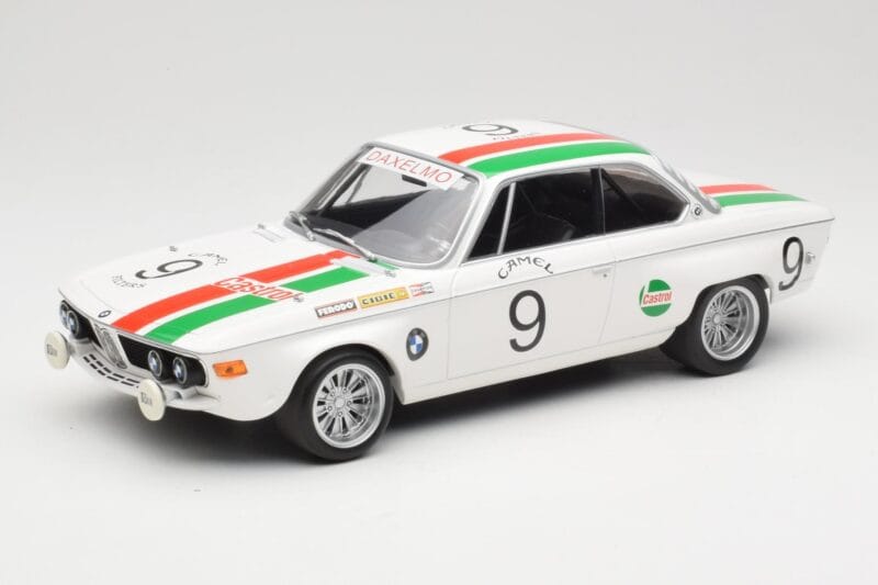 BMW 2800 CS E9 #9 Castrol BMW T. Moorkens / E. Haxhe 24 Hours of Spa 1971 Minichamps 1:18 155712709 Metall