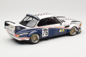 BMW 3.0 CSL E9 Garage Du Bac #76 P. Depnic / H. Coulon 24 Hours of Le Mans 1977 Minichamps 1:18 155772576 Metall — Bild 2 von 6
