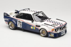 BMW 3.0 CSL E9 Garage Du Bac #76 P. Depnic / H. Coulon 24 Hours of Le Mans 1977 Minichamps 1:18 155772576 Metall — Bild 4 von 6