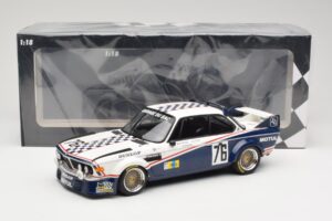 BMW 3.0 CSL E9 Garage Du Bac #76 P. Depnic / H. Coulon 24 Hours of Le Mans 1977 Minichamps 1:18 155772576 Metall — Bild 6 von 6