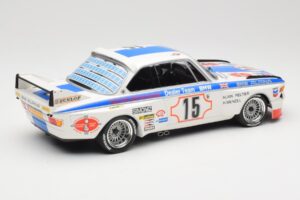 BMW 3.0 CSL E9 #15 BMW Alpina J. Peltier / H. Menzel 24 Hours of Spa 1973 Minichamps 1:18 155732695 Metall — Bild 2 von 6