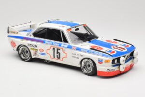 BMW 3.0 CSL E9 #15 BMW Alpina J. Peltier / H. Menzel 24 Hours of Spa 1973 Minichamps 1:18 155732695 Metall — Bild 4 von 6