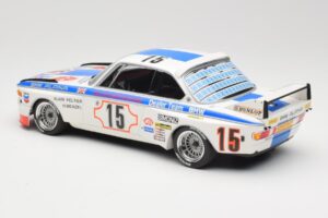 BMW 3.0 CSL E9 #15 BMW Alpina J. Peltier / H. Menzel 24 Hours of Spa 1973 Minichamps 1:18 155732695 Metall — Bild 5 von 6