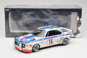 BMW 3.0 CSL E9 #15 BMW Alpina J. Peltier / H. Menzel 24 Hours of Spa 1973 Minichamps 1:18 155732695 Metall — Bild 6 von 6