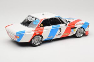 BMW 3.0 CSL E9 #2 Luigi Racing A. de Fierlant / P. Xhenceval Winners 24 Hours of Spa 1975 Minichamps 1:18 155752602 Metall — Bild 2 von 6