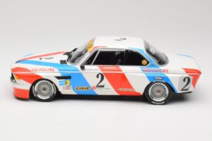 BMW 3.0 CSL E9 #2 Luigi Racing A. de Fierlant / P. Xhenceval Winners 24 Hours of Spa 1975 Minichamps 1:18 155752602 Metall — Bild 3 von 6