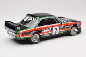 BMW 3.0 CSL E9 #2 Luigi Racing J-M. de Wael / A. de Fierlant Winners GP Nurburgring 1976 Minichamps 1:18 155762502 Metall — Bild 2 von 6
