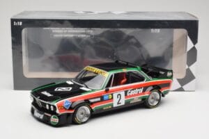 BMW 3.0 CSL E9 #2 Luigi Racing J-M. de Wael / A. de Fierlant Winners GP Nurburgring 1976 Minichamps 1:18 155762502 Metall — Bild 6 von 6