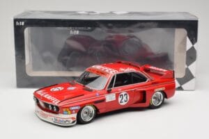 BMW 3.0 CSL E9 #23 Faltz Alpina A. de Fierlant / H. Grohs Zandvoort Trophy 1975 Minichamps 1:18 155752623 Metall — Bild 6 von 6