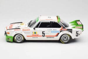 BMW 3.0 CSL E9 #5 Assoc Interim J-C. Chavan / A. Detrin Winners 24 Hours of Spa 1976 Minichamps 1:18 155762505 Metall — Bild 3 von 6