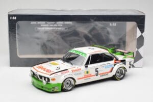 BMW 3.0 CSL E9 #5 Assoc Interim J-C. Chavan / A. Detrin Winners 24 Hours of Spa 1976 Minichamps 1:18 155762505 Metall — Bild 6 von 6