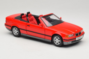BMW 325i E36 Cabriolet Rot Maisto 1:18 50229 Metall — Bild 6 von 8