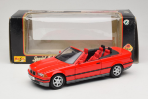 BMW 325i E36 Cabriolet Rot Maisto 1:18 50229 Metall — Bild 8 von 8