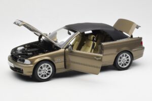 BMW 328Ci E46 Cabriolet Individual Messing Metallic Limitierte Auflage Kyosho 1:18 80430395004 Metall — Bild 2 von 8