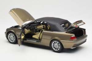 BMW 328Ci E46 Cabriolet Individual Messing Metallic Limitierte Auflage Kyosho 1:18 80430395004 Metall — Bild 5 von 8