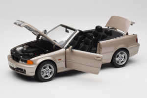BMW 328i E46 Cabriolet Sand Beige Metallic Kyosho 1:18 80430009756 Metall — Bild 2 von 9
