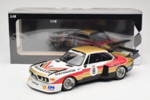 BMW 3.5 CSL E9 Hermetite #8 J. Fitzpatrick / T. Walkinshaw 1000 km Nurburgring 1976 Minichamps 1:18 155762608 Metall — Bild 6 von 6