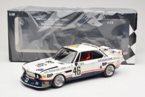 BMW 3.5 CSL E9 #46 Team Brock P. Brock / F. Muir / J. Aubriet 24 Hours of Le Mans 1976 Minichamps 1:18 153762646 Metall — Bild 6 von 6