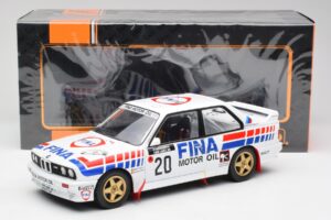 BMW E30 M3 #20 M. Duez / A. Lopes 1000 Lakes Rally 1989 IXO 1:18 18RMC132 Metall — Bild 6 von 6
