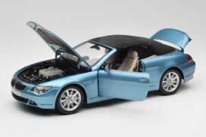 BMW 6 E64 Cabriolet Hellblau Kyosho 1:18 80430153440 Metall — Bild 2 von 8