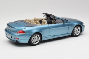 BMW 6 E64 Cabriolet Hellblau Kyosho 1:18 80430153440 Metall — Bild 3 von 8