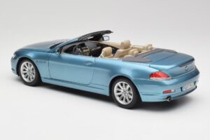 BMW 6 E64 Cabriolet Hellblau Kyosho 1:18 80430153440 Metall — Bild 7 von 8