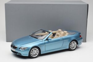 BMW 6 E64 Cabriolet Hellblau Kyosho 1:18 80430153440 Metall — Bild 8 von 8