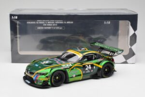 BMW Z4 E89 GT3 #24 Saudi Falcons K. Al Faisal / A. Binladen Dubai 24 Hours 2013 Minichamps 1:18 151132324 Metall — Bild 6 von 6