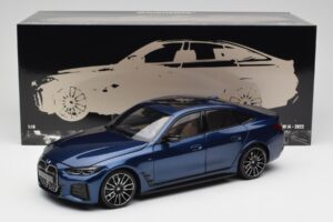 BMW i4 M50 G26 Portimao Blue Minichamps 1:18 110023012 Metall — Bild 8 von 8