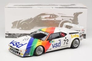 BMW M1 #72 BMW France Zol Auto B. Rousselot / J. Servanin 24 Hours of Le Mans 1981 Minichamps 1:18 180812972 Metall — Bild 2 von 8