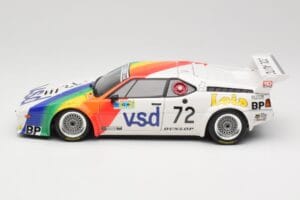 BMW M1 #72 BMW France Zol Auto B. Rousselot / J. Servanin 24 Hours of Le Mans 1981 Minichamps 1:18 180812972 Metall — Bild 4 von 8
