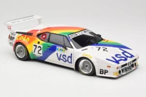 BMW M1 #72 BMW France Zol Auto B. Rousselot / J. Servanin 24 Hours of Le Mans 1981 Minichamps 1:18 180812972 Metall — Bild 6 von 8