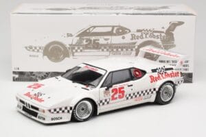 BMW M1 #25 Red Lobster D. Cowart / K. Miller LA Times GP Riverside 1981 Minichamps 1:18 180812925 Metall — Bild 8 von 8