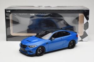 BMW M2 CS F87 Blau Metallic Mit Schwarzen Felgen Minichamps 1:18 155021022 Metall — Bild 6 von 6