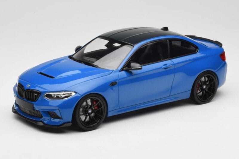 BMW M2 CS F87 Blau Metallic Mit Schwarzen Felgen Minichamps 1:18 155021022 Metall