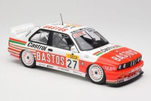 BMW M3 E30 #27 Bigazzi Team S. Soper / A. Hahne 4th Place 24 Hours of Spa 1990 Minichamps 1:18 155902027 Metall — Bild 4 von 6