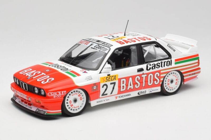 BMW M3 E30 #27 Bigazzi Team S. Soper / A. Hahne 4th Place 24 Hours of Spa 1990 Minichamps 1:18 155902027 Metall