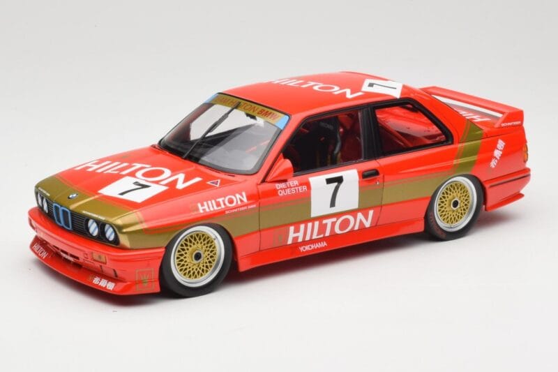 BMW M3 E30 #7 D. Quester 2nd Place Guia Race Macau 1987 Minichamps 1:18 155872007 Metall