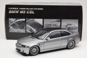BMW M3 E46 CSL Silber Kyosho 1:18 08506S Metall — Bild 8 von 8