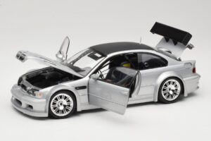 BMW M3 E46 GTR Street Silber With Carbon Roof Minichamps 1:18 100012102 Metall — Bild 2 von 8