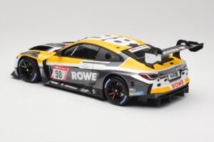 BMW M4 GT3 #98 M. Wittmann / S. van der Linde Rowe Racing ADAC 24h Nurburgring 2023 Minichamps 1:18 113232098 Metall — Bild 7 von 8